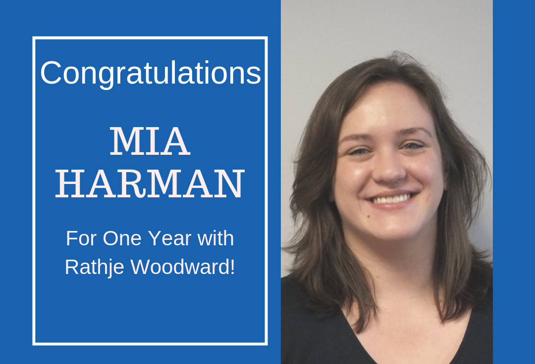 Mia Harman Celebrates One Year With Rathje Woodward